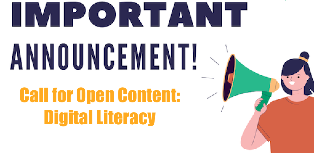 Important Announcement! Call for content:Digital Literacy